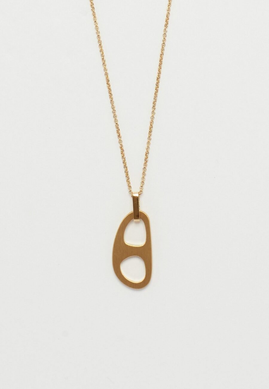 Adjustable Gold Tab Necklace