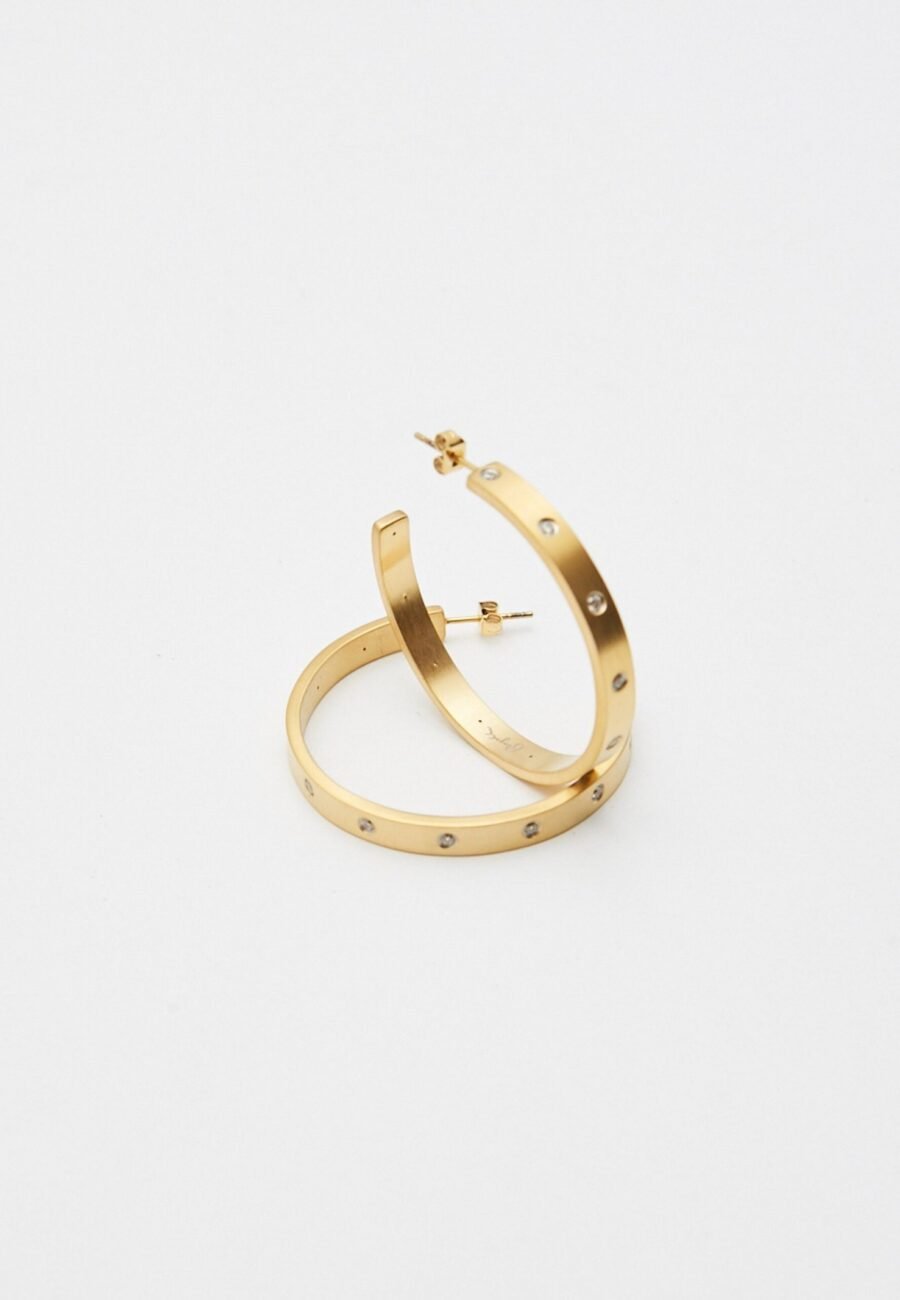 Gemma Diamond Hoops