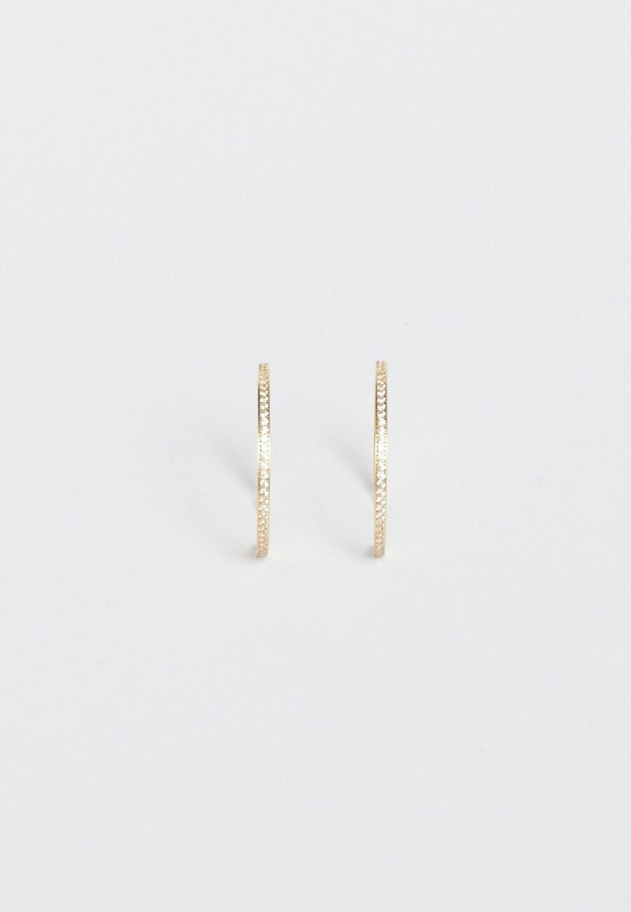 Large Diamond Hoops