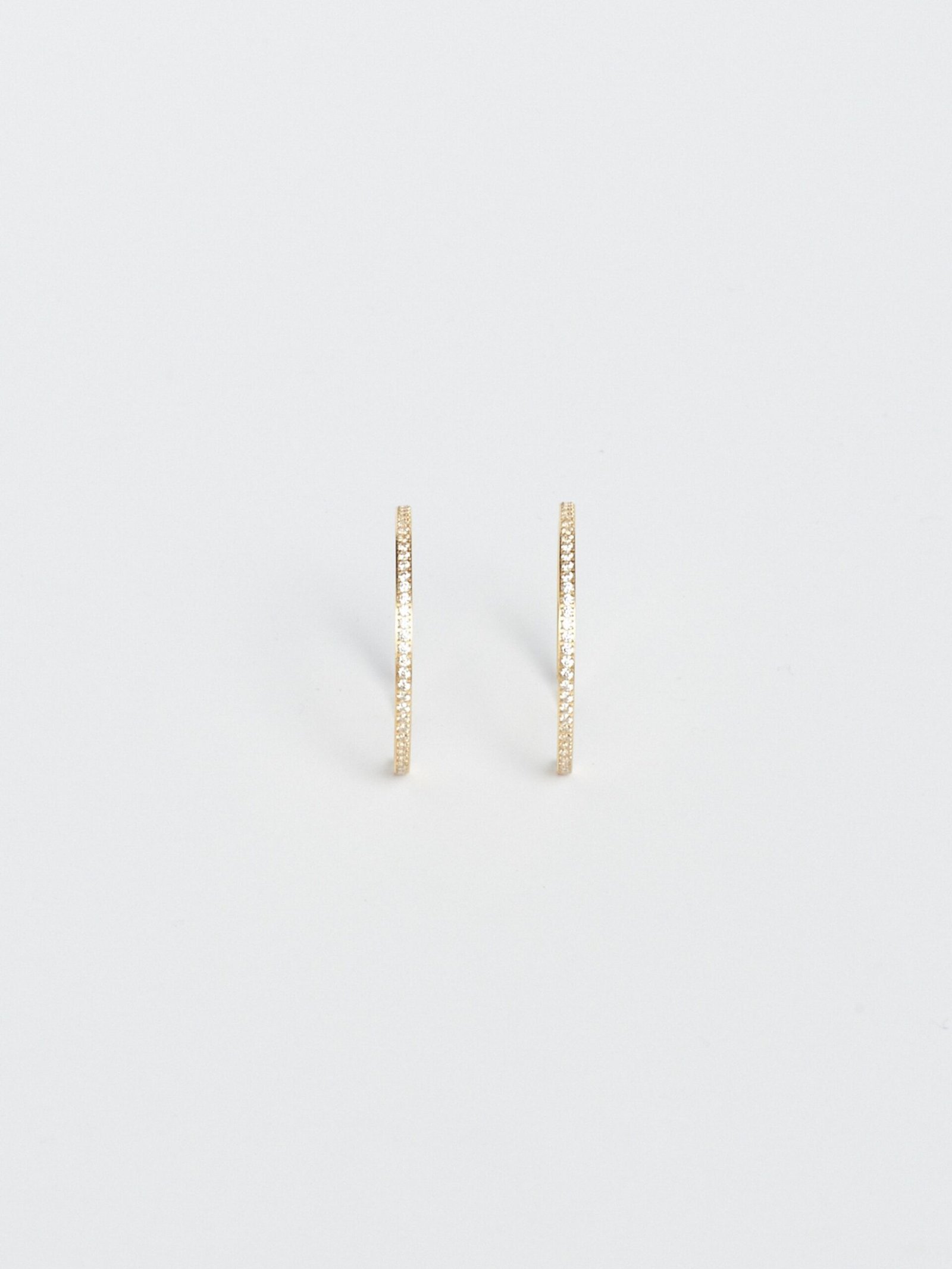 Large Diamond Hoops