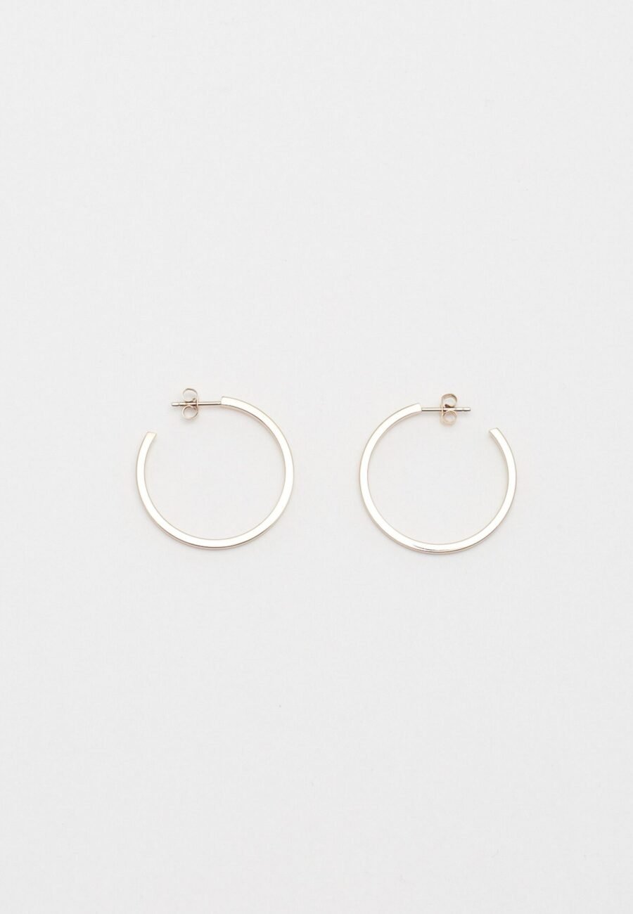 Simple Rose Gold Hoops