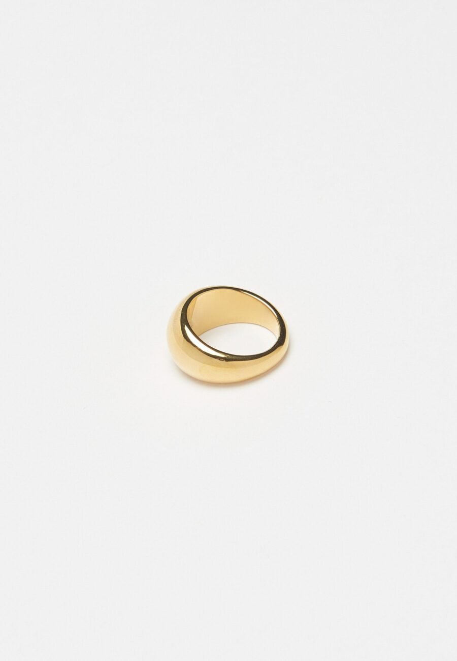 Small Gold Orb Ring