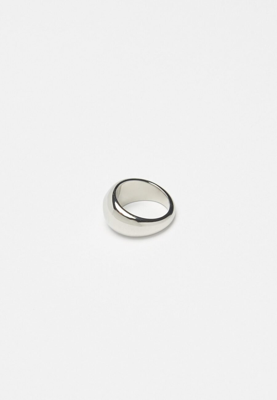 Small Silver Orb Ring