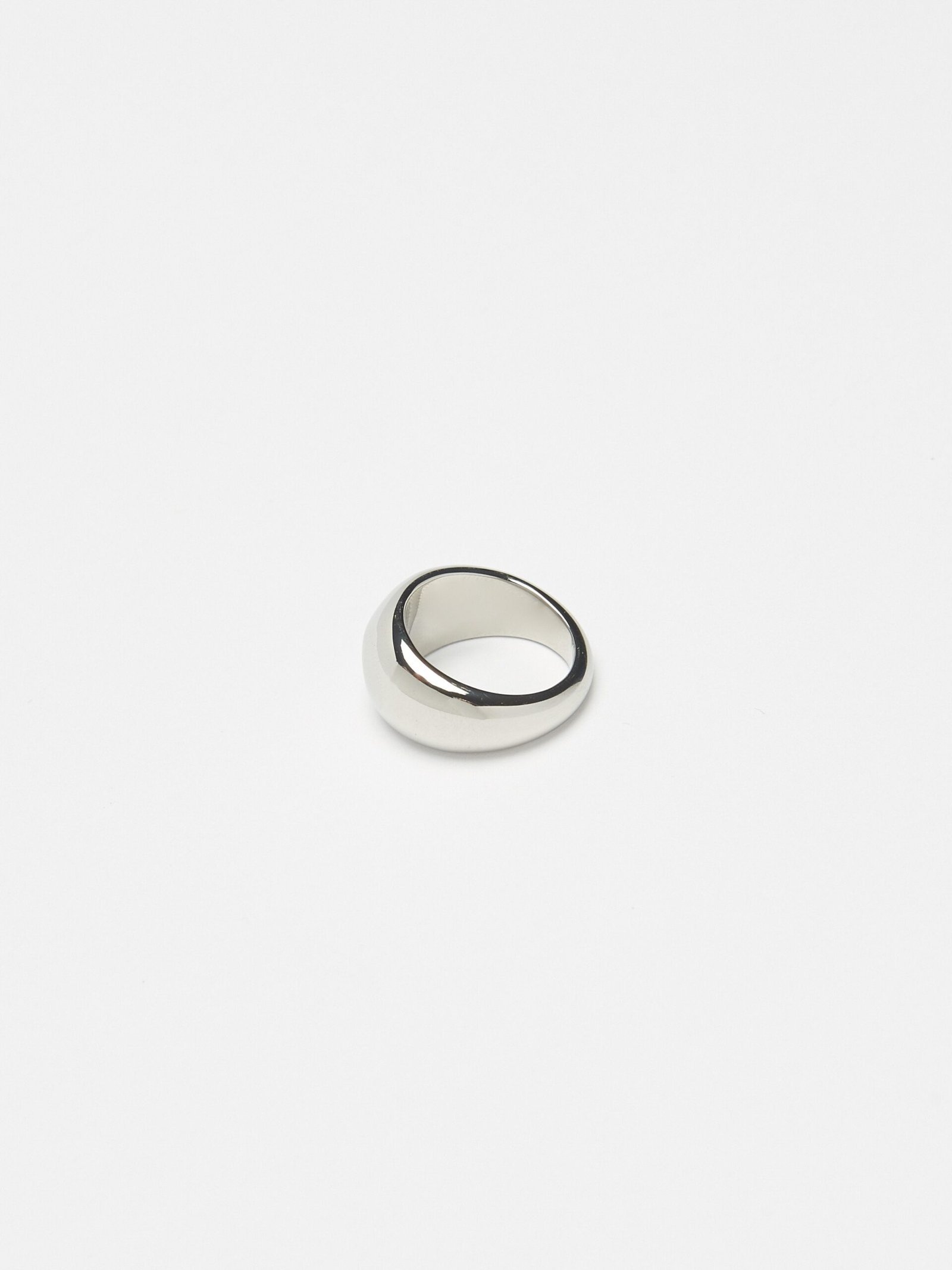 Small Silver Orb Ring