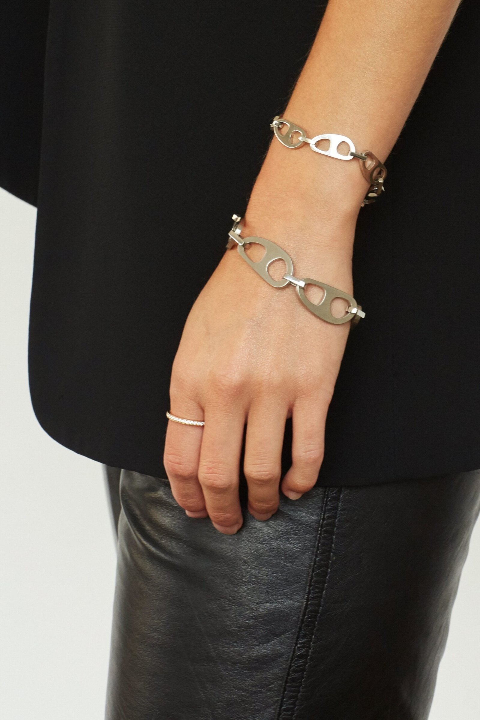 Small Silver Tab Bracelet - Image 2
