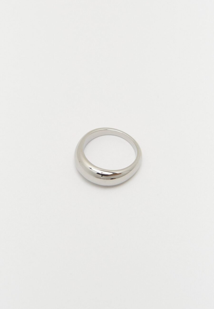 Thin Silver Orb Ring